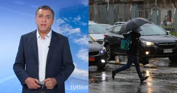 Lluvia en Santiago Meteorólogo Iván Torres advierte la hora en que