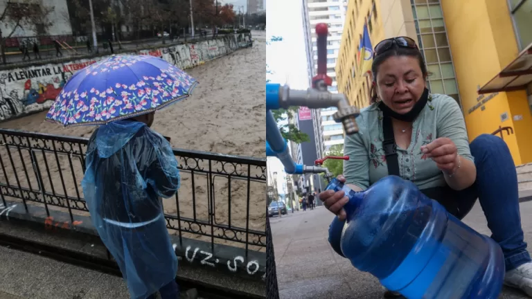 Corte de agua en Santiago