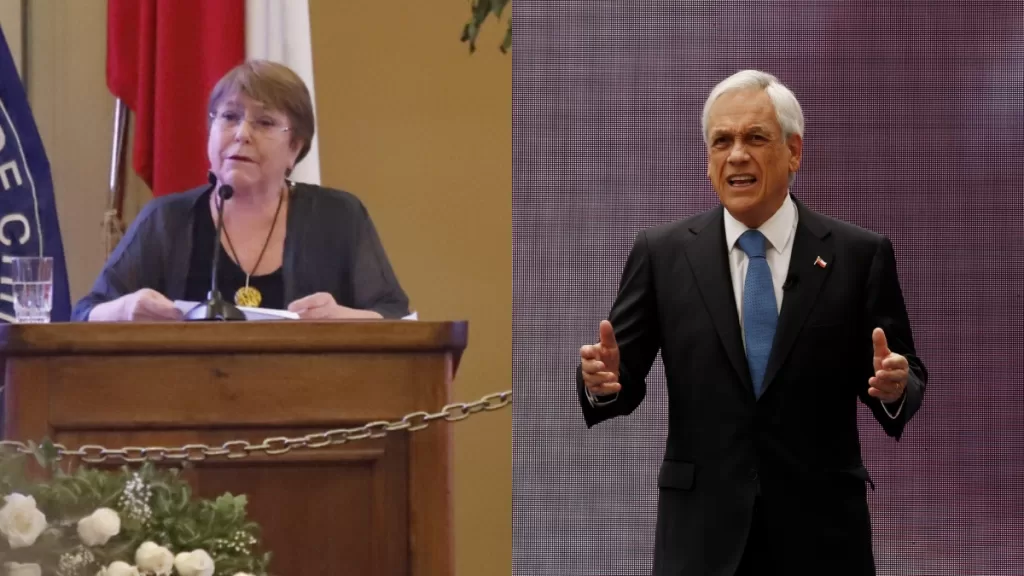 Michelle Bachelet, Sebastián Piñera