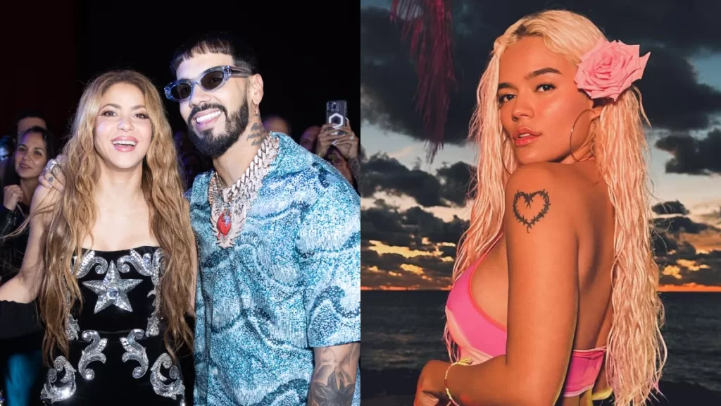 Shakira, Anuel AA, Karol G