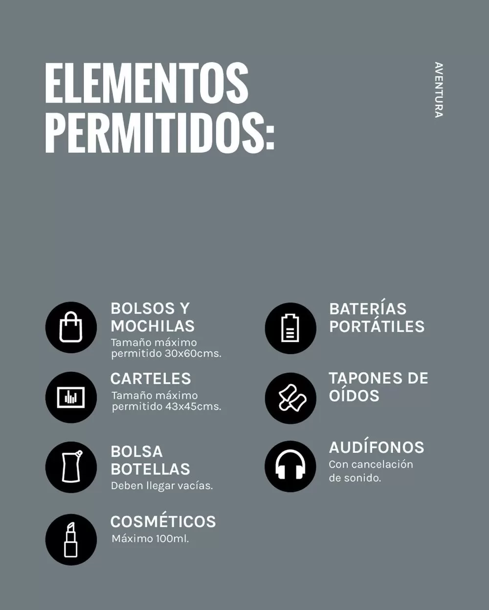 Elementos Permitidos