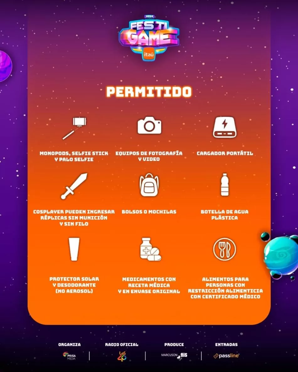 Elementos Permitidos