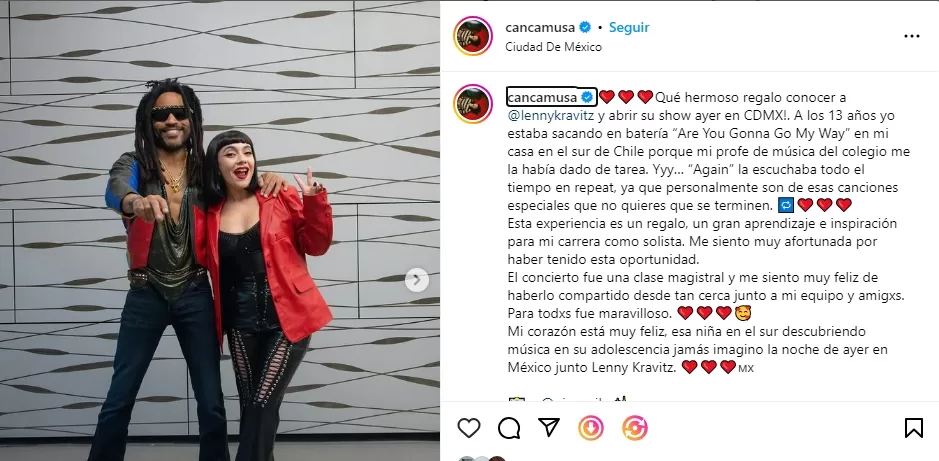 Instagram @cancamusa